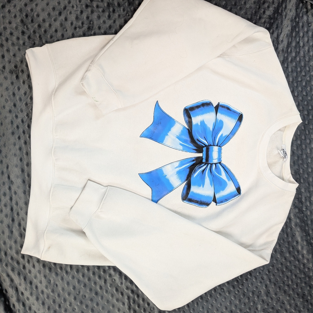 Blue Bow Women's Sweater